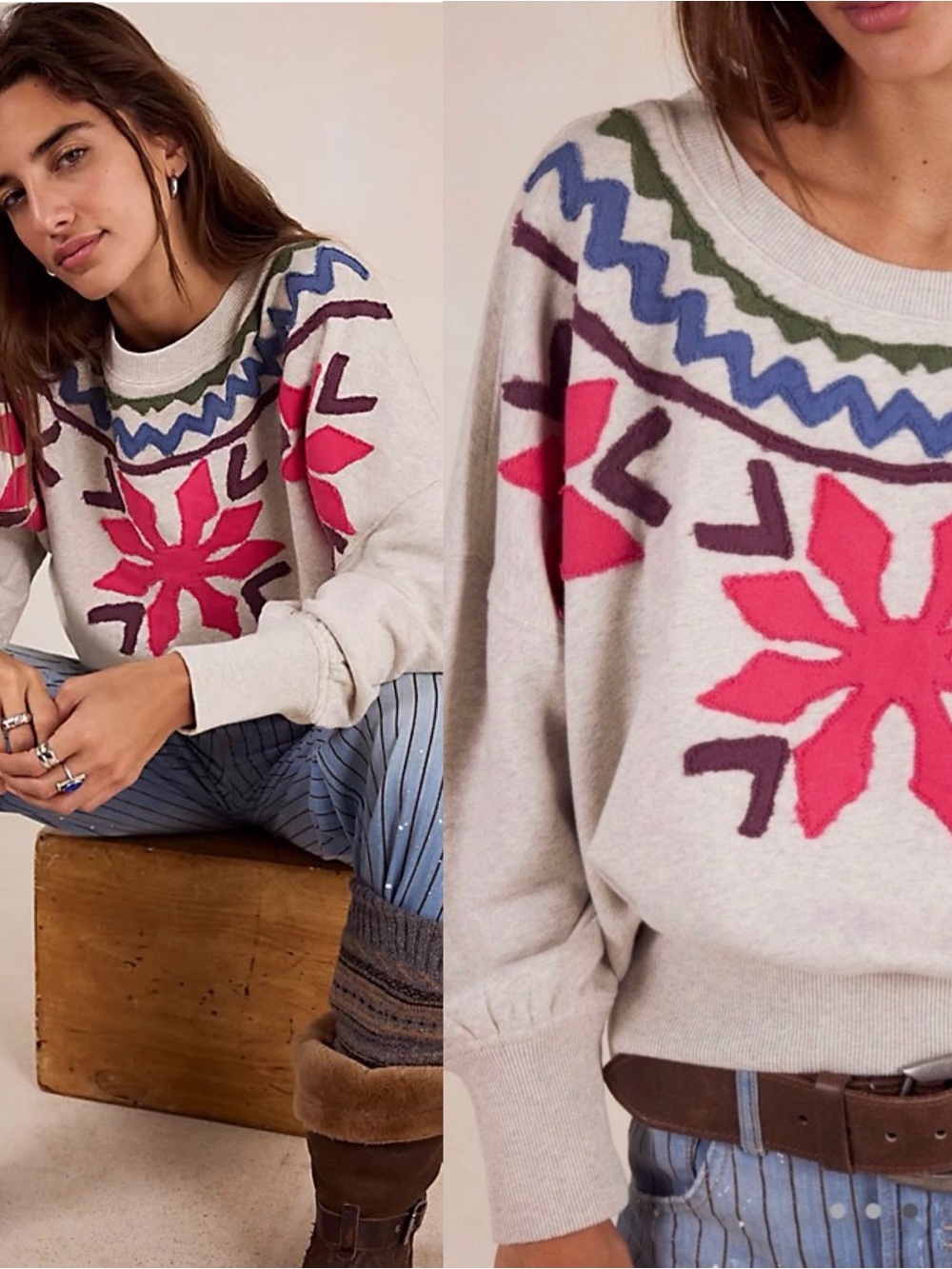 NWT- Free People Good Vibes Pullover